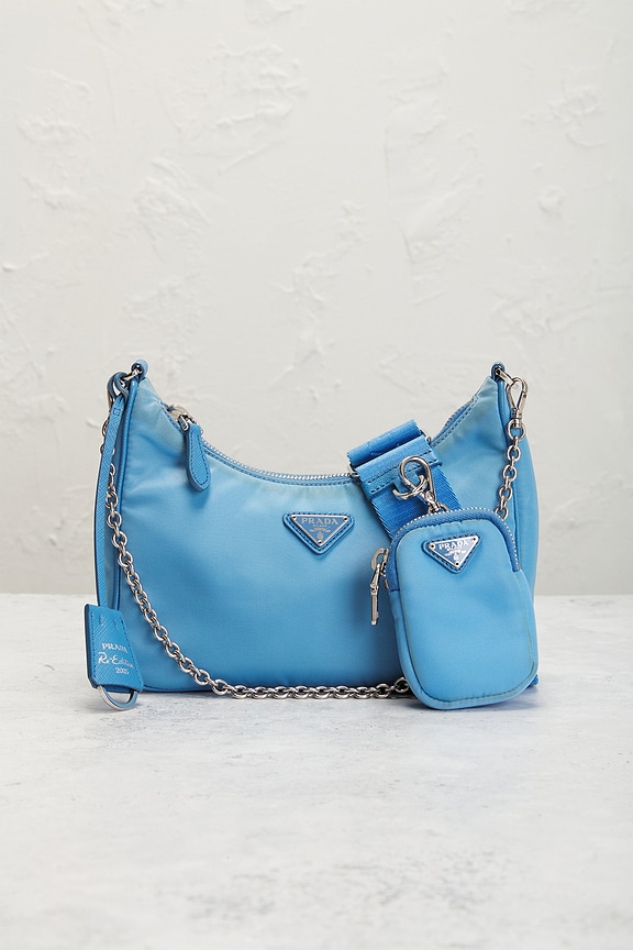 view 2 of 9 Prada Re-Edition 2005 Re-Nylon Shoulder Bag in Blue