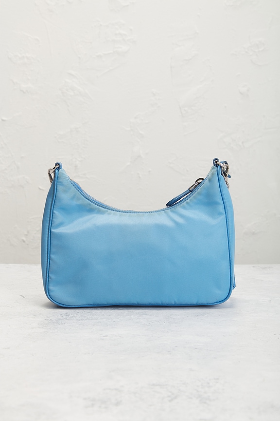FWRD Renew Prada Re-Edition 2005 Re-Nylon Shoulder Bag in Blue