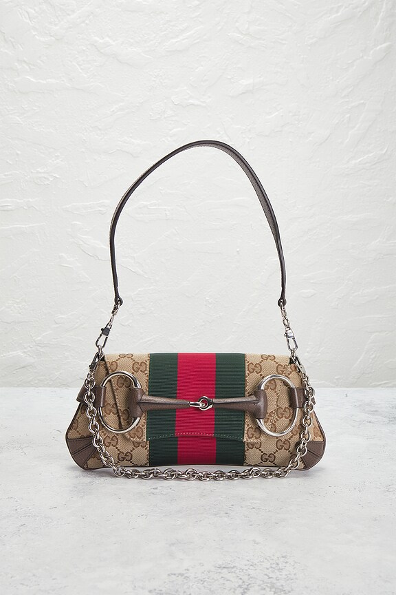 view 2 of 9 Gucci Horsebit Clutch in Beige