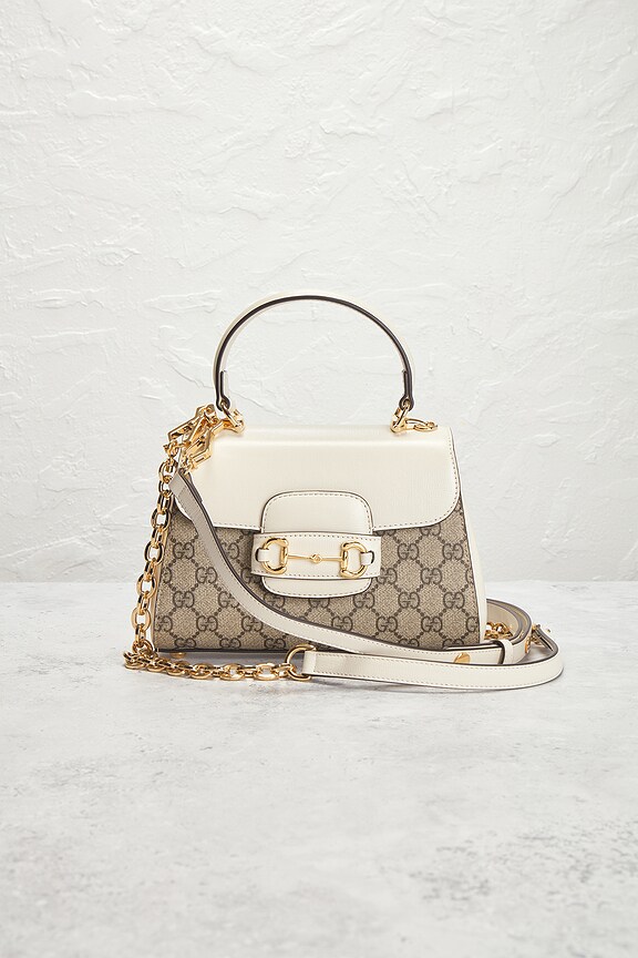 view 2 of 9 Gucci Horsebit 1955 Handbag in Beige
