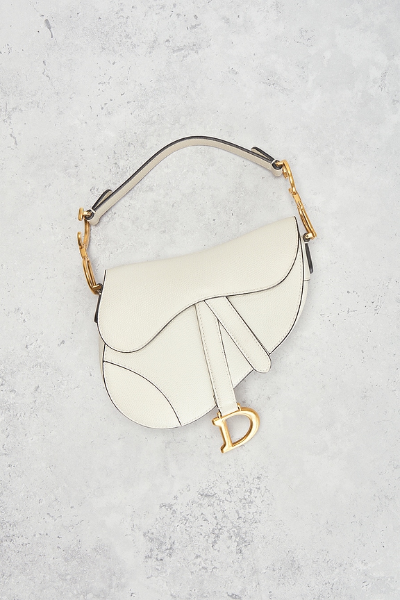 view 2 of 9 Dior Saddle Bag in White