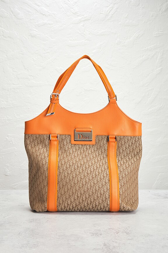 view 2 of 9 Dior John Galliano Bowling Bag in Beige