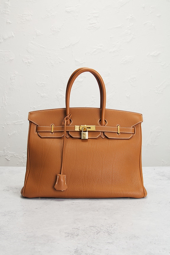 view 2 of 9 BOLSO HERMES in Gold
