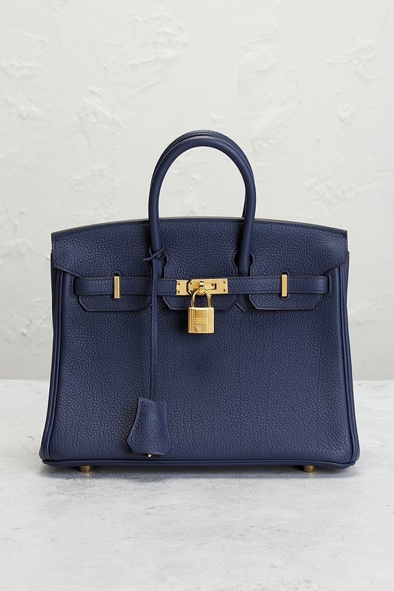 view 2 of 10 SAC À MAIN HERMES in Bleu De Prusse