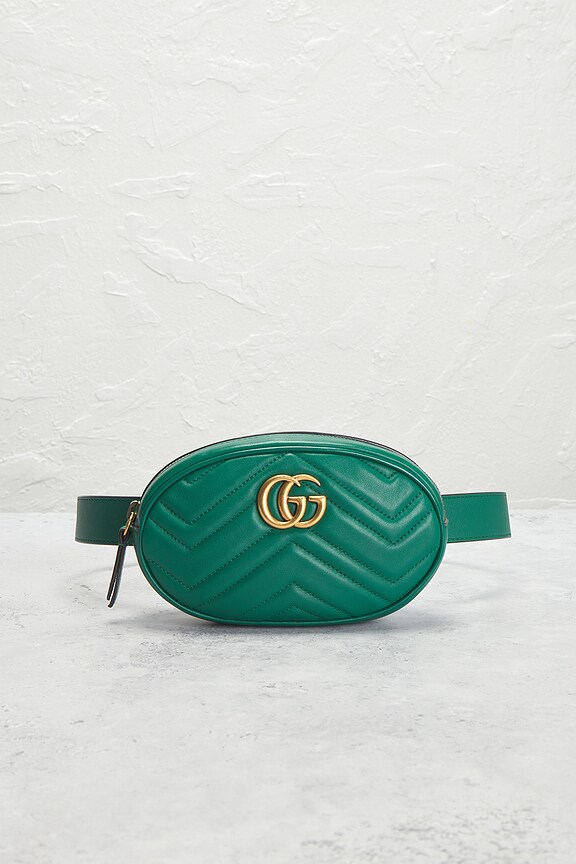 view 2 of 7 Gucci GG Marmont Waist Bag in Green