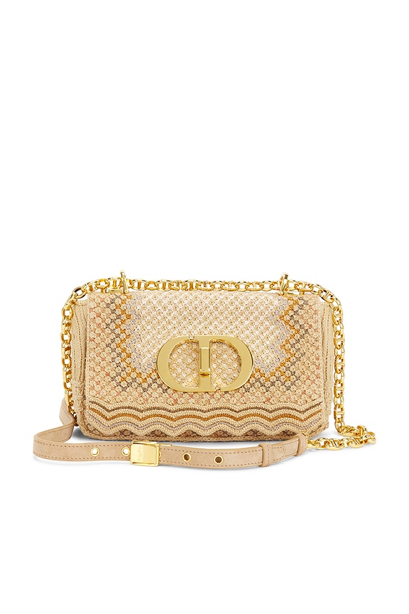 view 1 of 9 Dior Embroidered Caro Shoulder Bag in Neutral