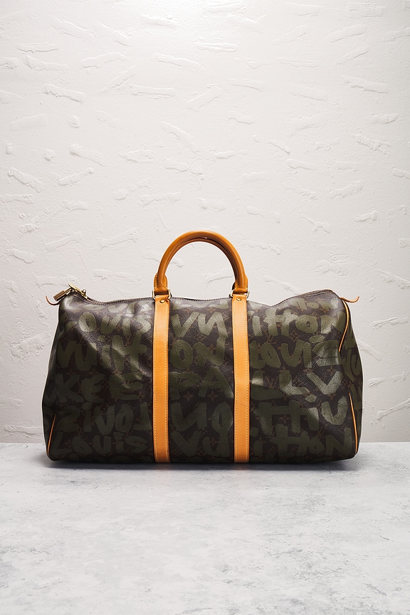 view 2 of 9 Louis Vuitton X Stephen Sprouse Graffiti Keepall 50 Handbag in Brown