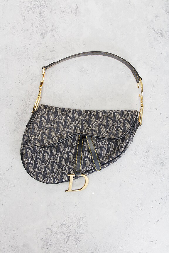 view 2 of 9 Dior Trotter Saddle Bag in Blue