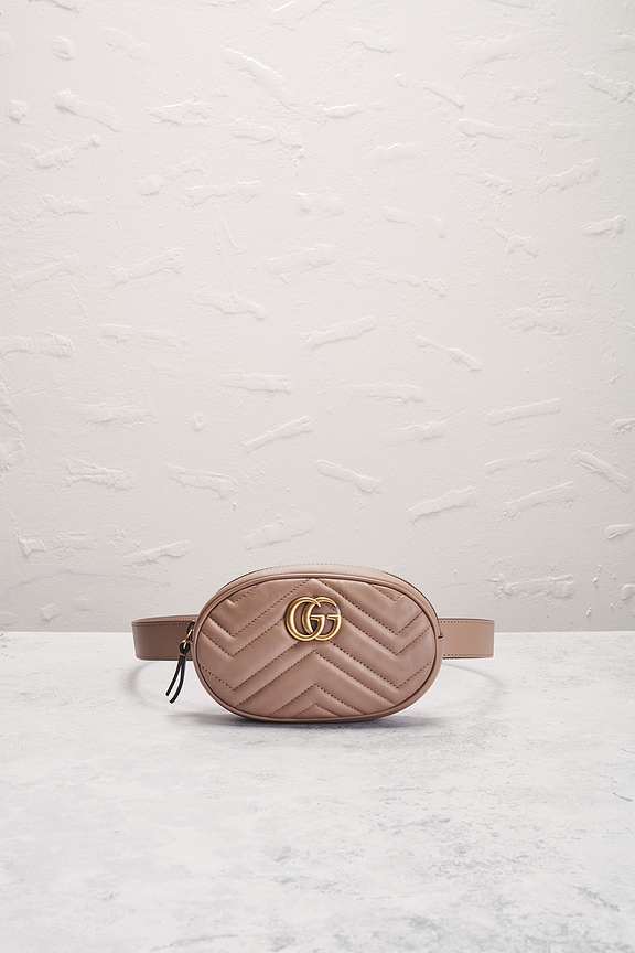 view 2 of 9 Gucci GG Marmont Belt Bag in Beige