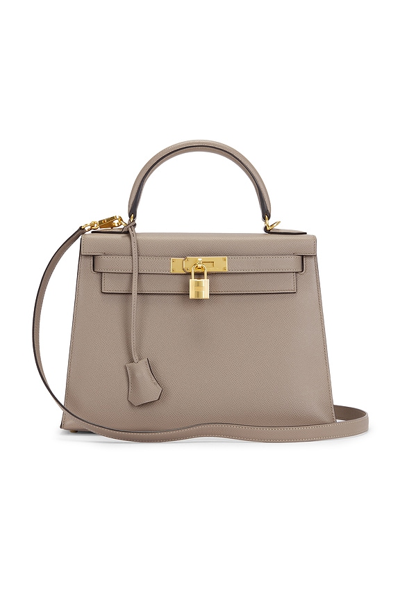 view 1 of 7 Hermes Epsom Kelly 28 Handbag in Gris Asphalt