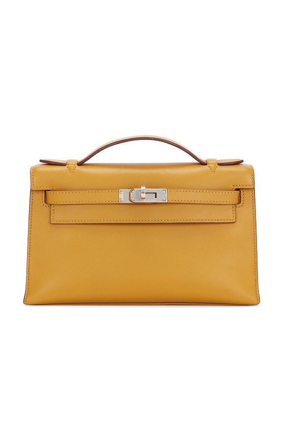 view 1 of 9 Hermes Veau Swift Kelly Pochette Handbag in Sesame