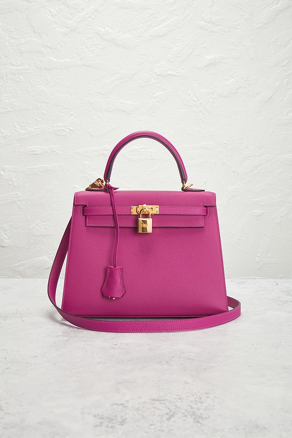 view 2 of 7 СУМКА HERMES in Rose Pourpre