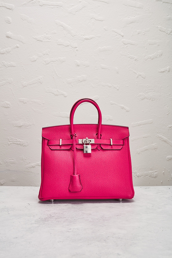view 2 of 10 Hermes Togo Birkin 25 Handbag in Framboise