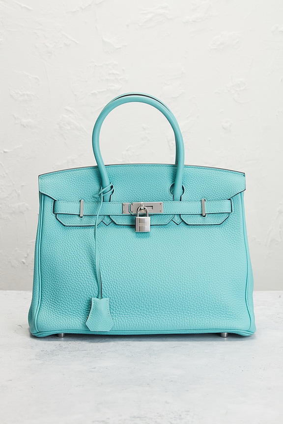 view 2 of 8 HERMES ハンドバッグ in Bleu Atoll