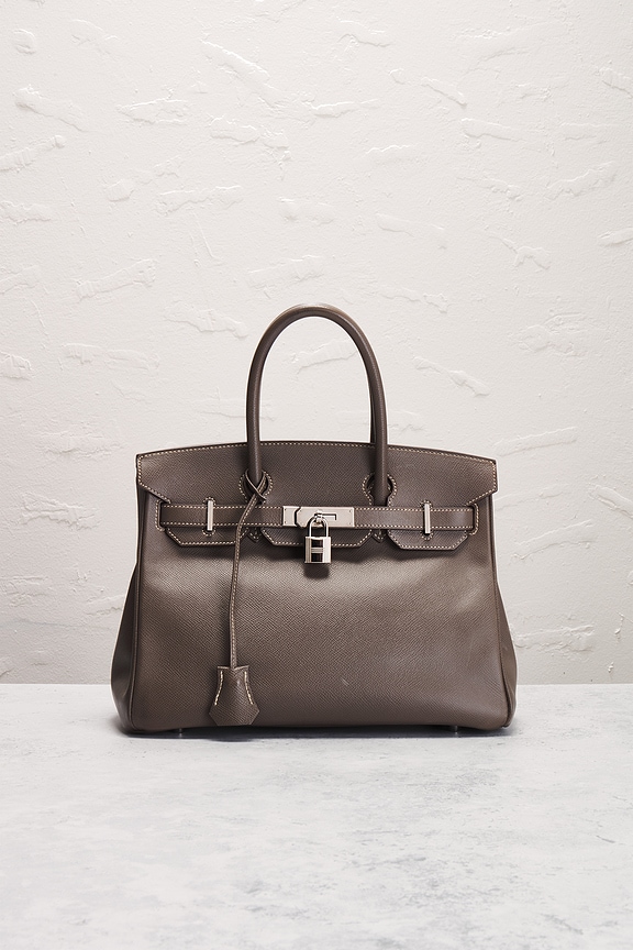 view 2 of 9 СУМКА HERMES in Etain & Bleu Thalassa
