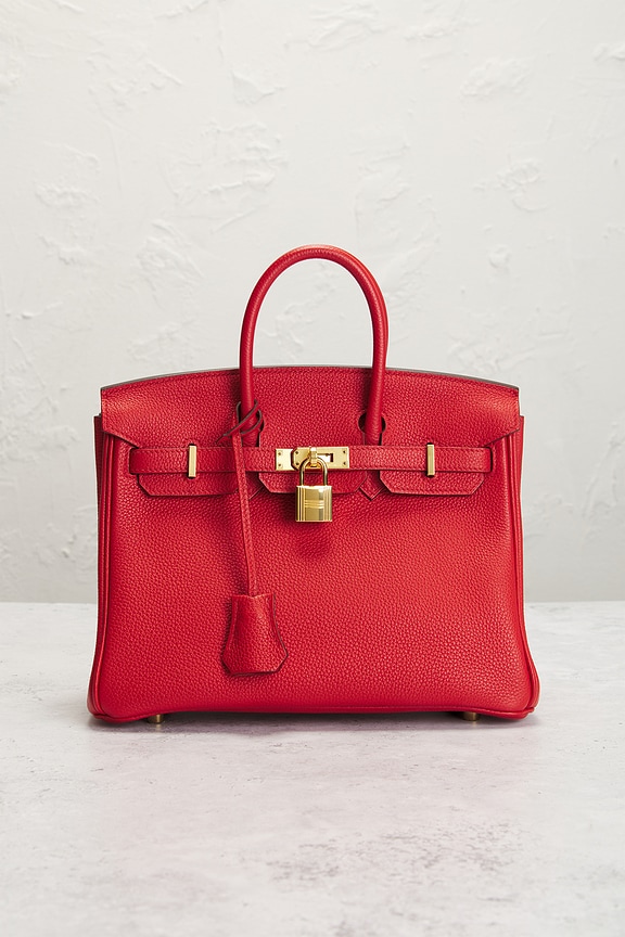 view 2 of 7 HERMES 핸드백 in Rouge Coeur