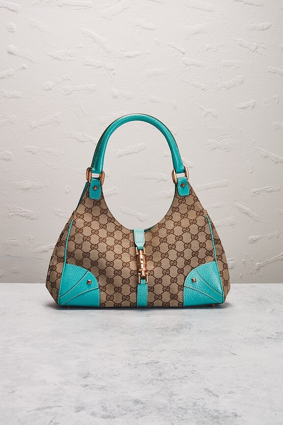 view 2 of 9 Gucci Nailhead Bardot Hobo Bag in Beige