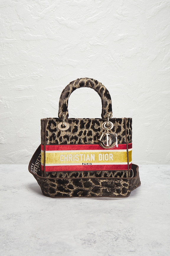 view 2 of 7 Dior Leopard Lady D-Lite Handbag in Brown