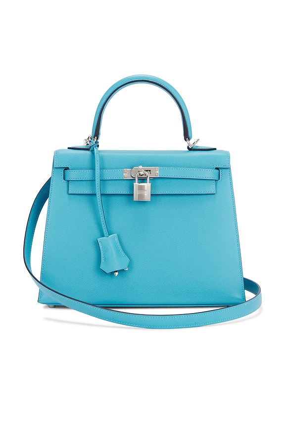 view 1 of 7 HERMES 핸드백 in Bleu De Norde