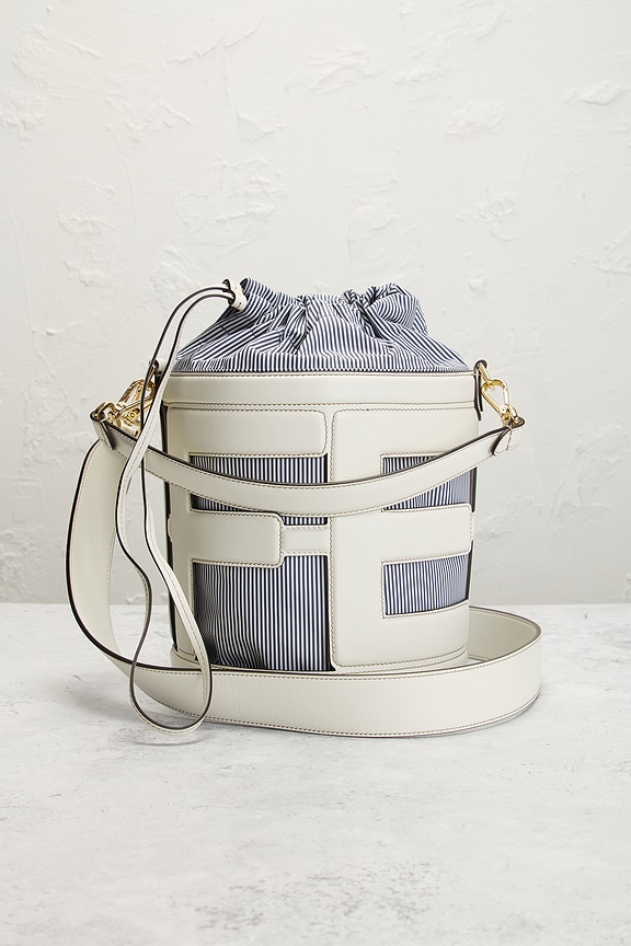 view 2 of 8 Fendi Step Out Bucket Bag in Light Blue