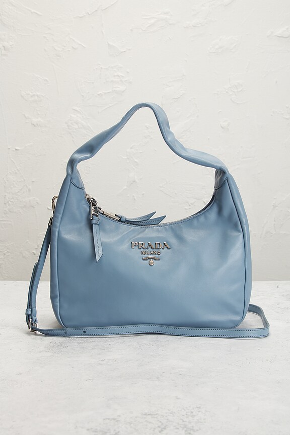 view 2 of 9 Prada Vitello Hobo Bag in Light Blue