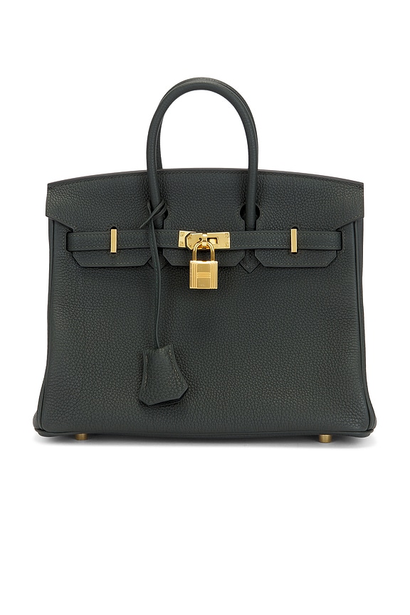 view 1 of 7 Hermes Togo Birkin 25 Handbag in Vert Fonce