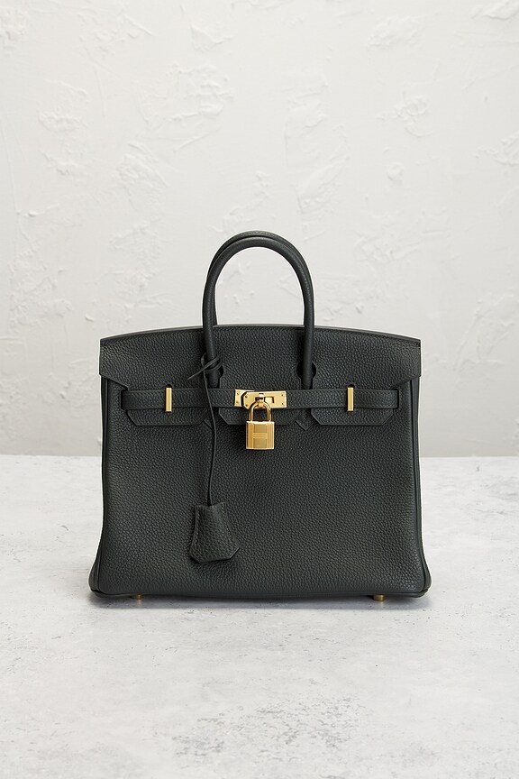 view 2 of 7 Hermes Togo Birkin 25 Handbag in Vert Fonce