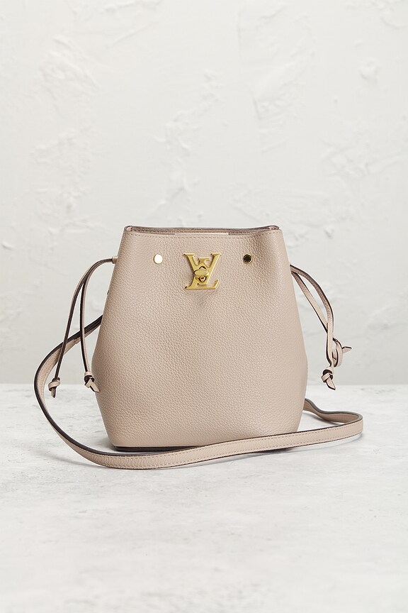 view 2 of 8 Louis Vuitton Nano Lockme Bucket Bag in Beige
