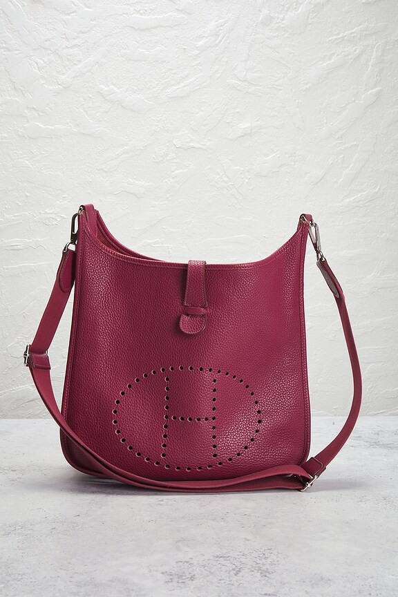 view 2 of 10 SAC PORTÉ ÉPAULE HERMES in Burgundy