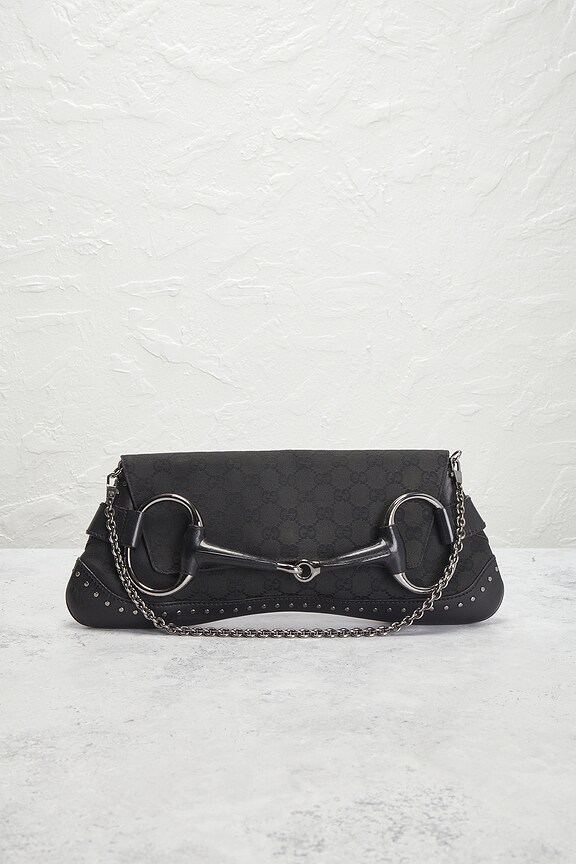 view 2 of 9 Gucci Horsebit Clutch in Black