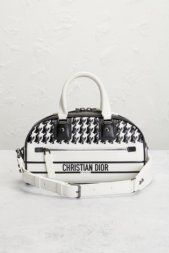 view 2 of 8 Dior Vibe Zip Bowling Bag in Black & White