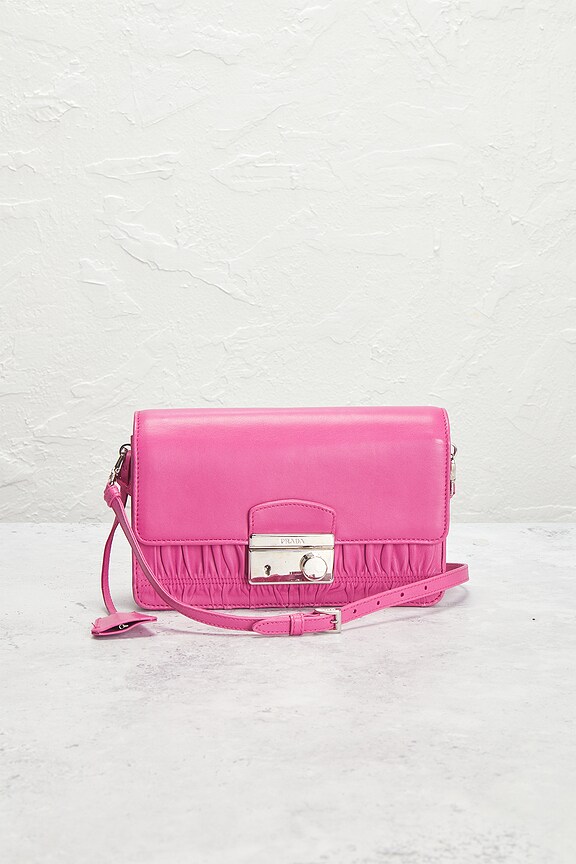 view 2 of 9 Prada Nappa Gaufre Shoulder Bag in Pink