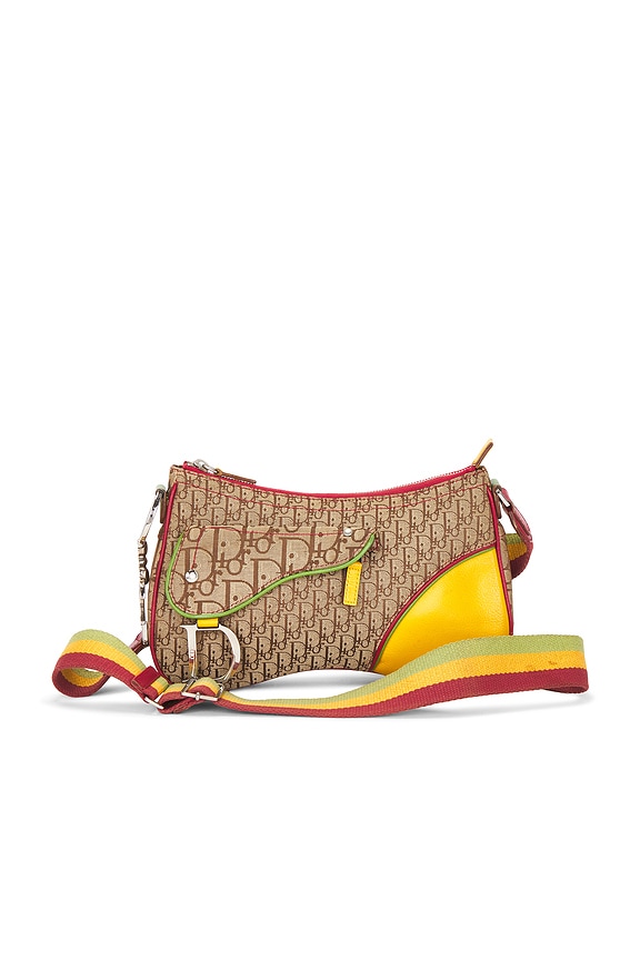 view 1 of 10 Dior Rasta Trotter Double Saddle Bag in Beige