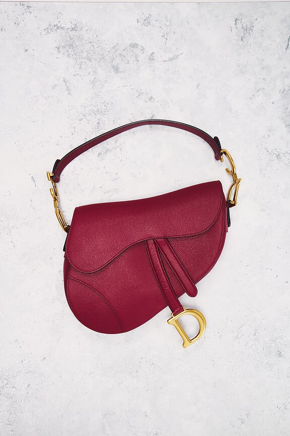 view 2 of 8 Dior Saddle Bag in Red