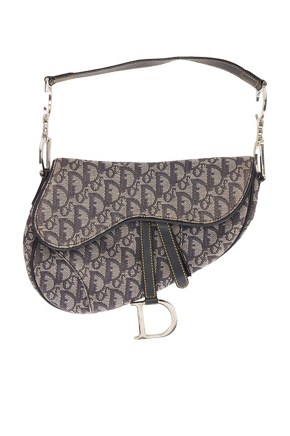 view 1 of 8 Dior Diorissimo Saddle Bag in Navy