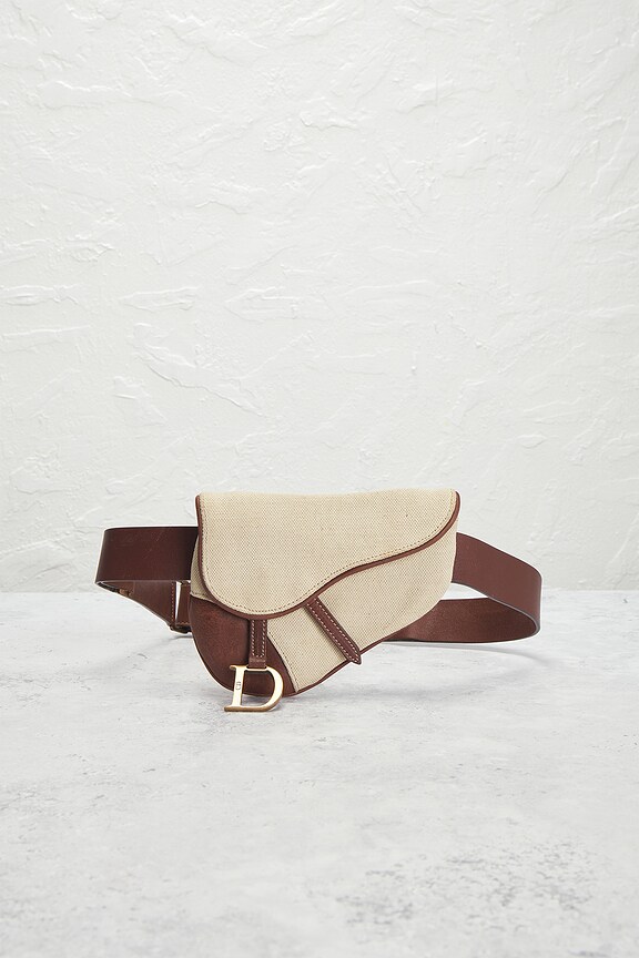 view 2 of 8 Dior Vintage Saddle Waist Bag in Brown