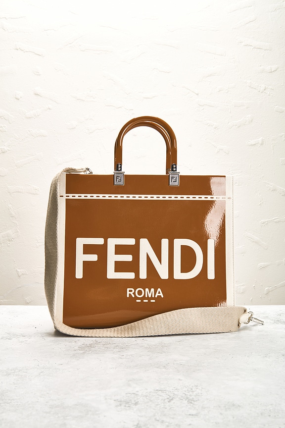 view 2 of 8 Fendi Sunshine Shopper Tote Bag in Brown