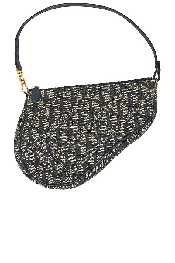 view 1 of 8 Dior Trotter Saddle Bag in Blue