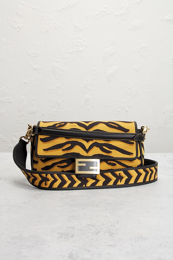 view 2 of 8 Fendi Chinese New Year Tiger Baguette Shoulder Bag in Multi