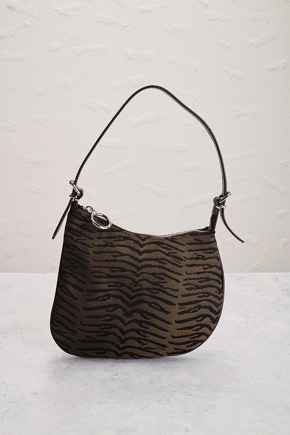 view 2 of 8 Fendi Zebra Oyster Shoulder Bag in Brown