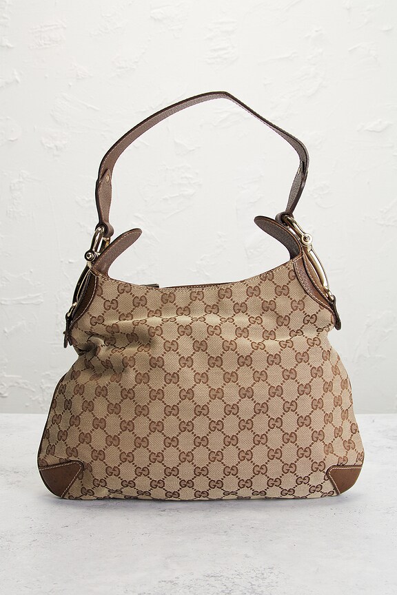 view 2 of 9 Gucci Horsebit Hobo Bag in Beige