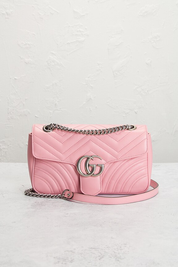 view 2 of 9 Gucci GG Marmont Shoulder Bag in Pink