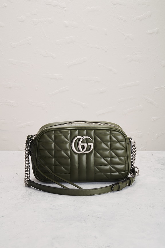view 2 of 9 Gucci Aria GG Marmont Shoulder Bag in Green