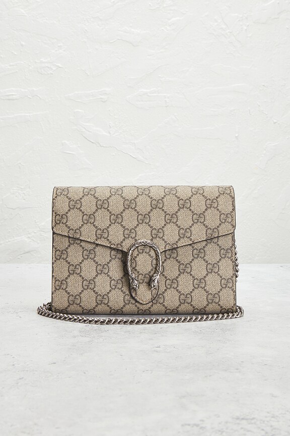 view 2 of 8 БУМАЖНИК НА ЦЕПОЧКЕ GUCCI in Beige