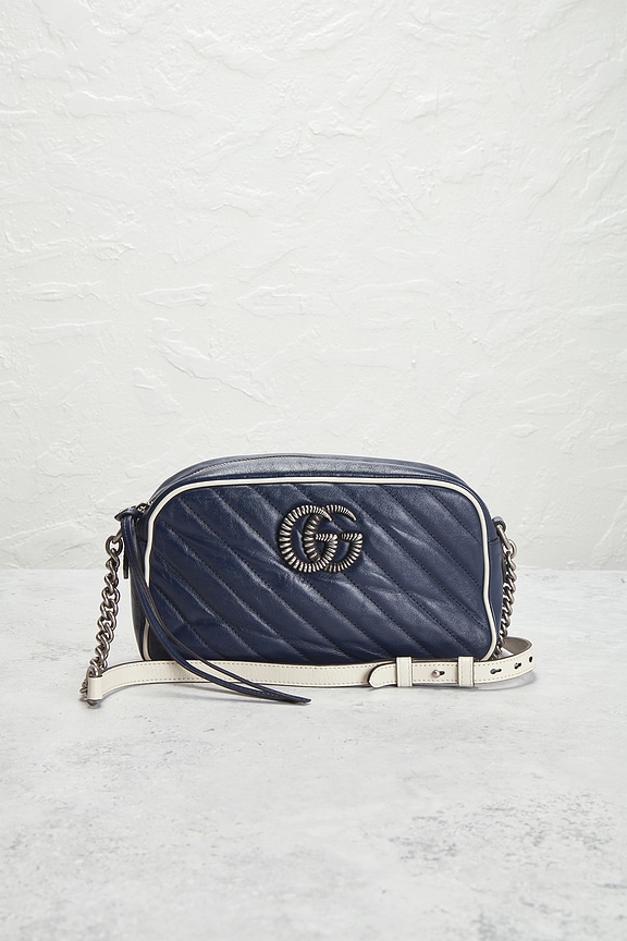 view 2 of 8 Gucci GG Marmont Shoulder Bag in Blue
