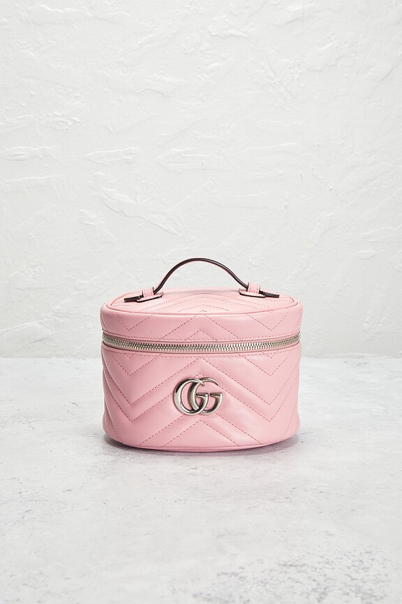 view 2 of 9 Gucci GG Marmont Cosmetic Case in Pink