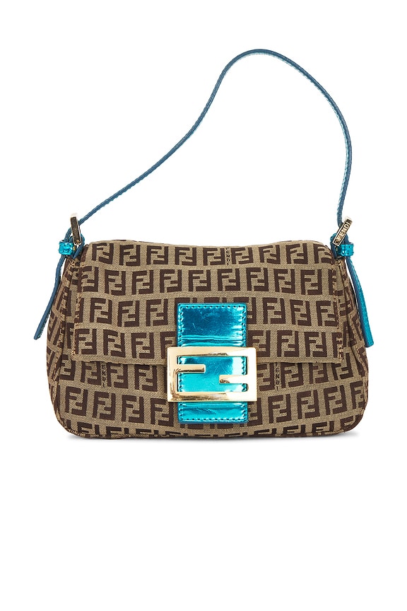 view 1 of 10 Fendi Zucchino Mama Baguette Shoulder Bag in Beige