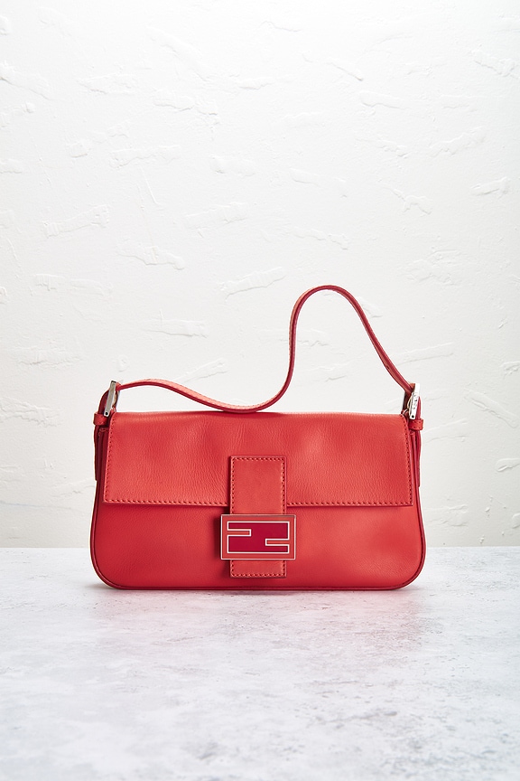 view 2 of 8 Fendi Baguette Shoulder Bag in Red