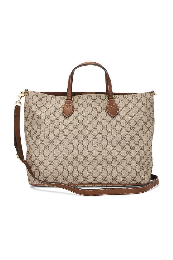 view 1 of 8 Gucci GG Supreme Tote Bag in Beige