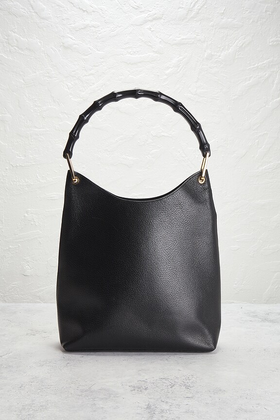 view 2 of 8 Gucci Bamboo Hobo Bag in Black